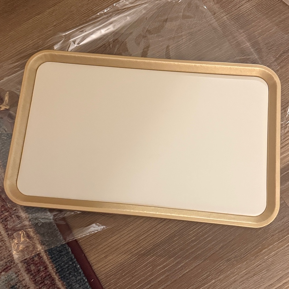 New gold and beige jewelry display tray
